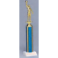 12" Holographic Trophy Columns w/ Top Figure (Blue/Gold)